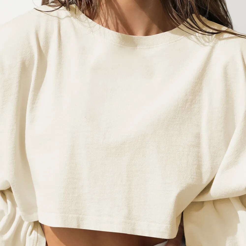 Loose Fit Sports Crop Top