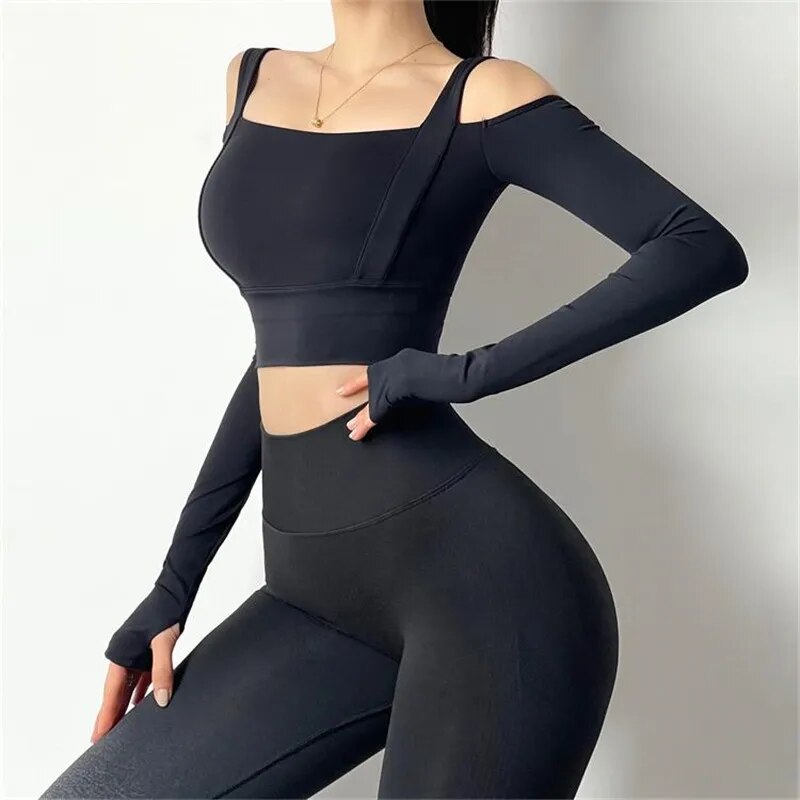 Women Strapless Long Sleeve Tank Top