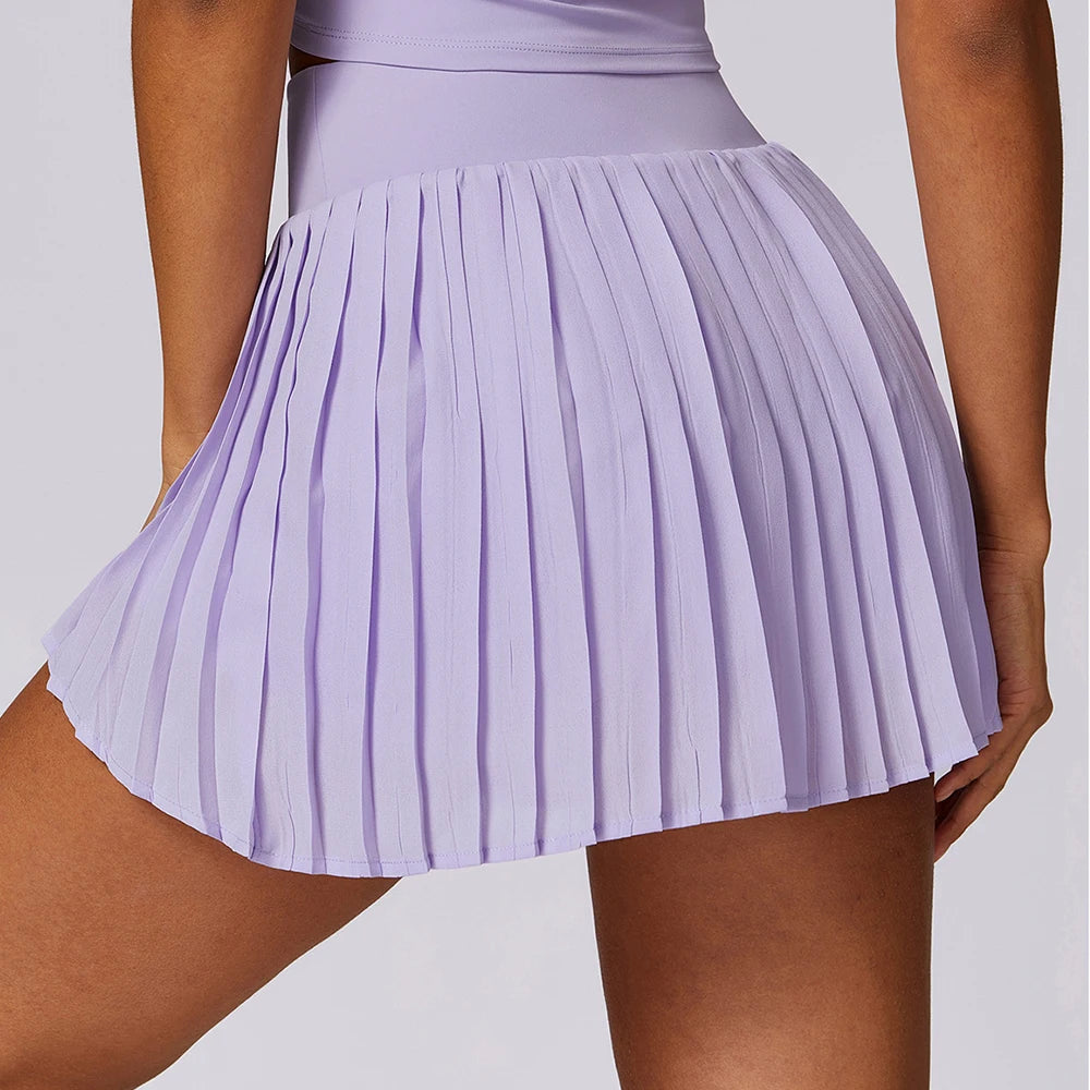 Yoga Pleated Pocket Skort