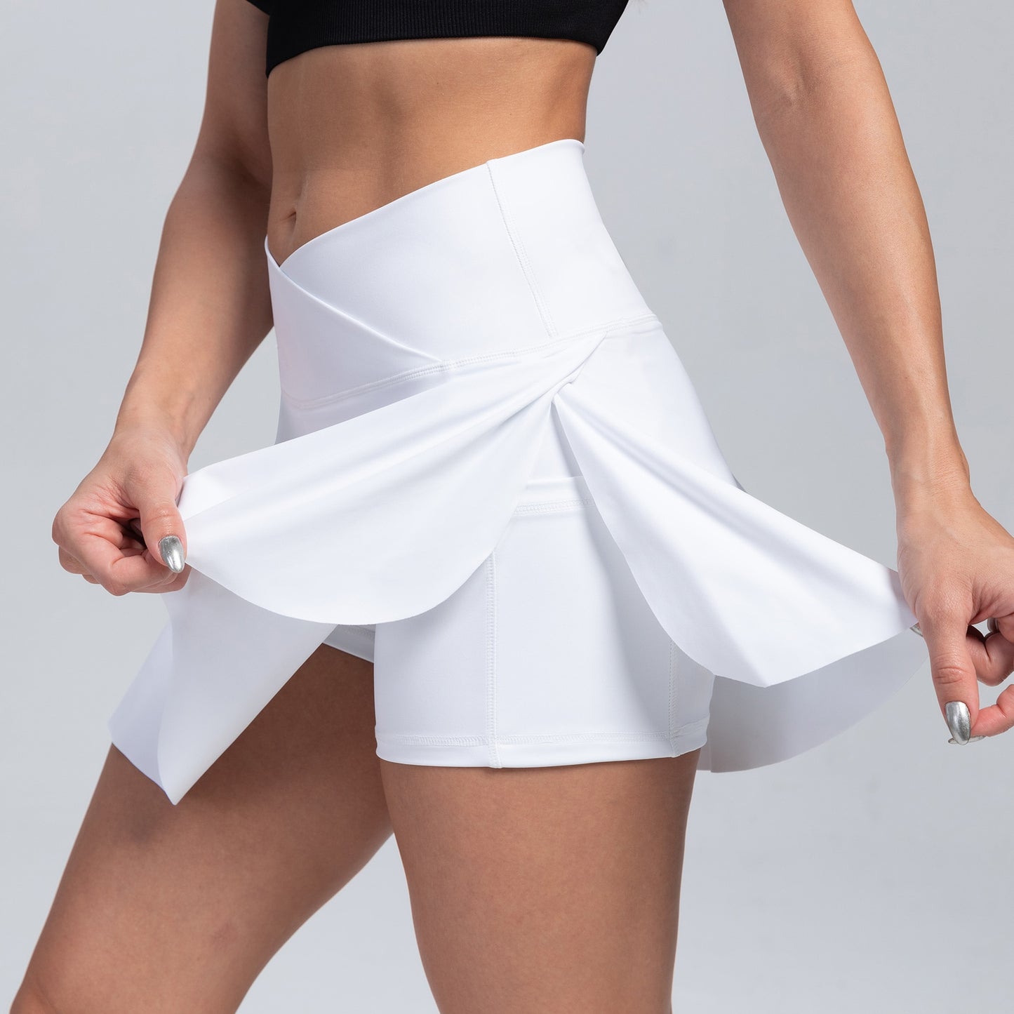 Women Pleated Tennis Skort with Pockets High Waisted