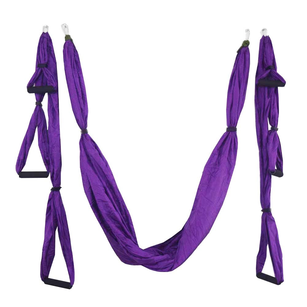 Anti-gravity Aerial Yoga Hammock Set Multifunction Yoga Belt Flying Yoga Inversion Tool for Pilates Body Shaping with Carry Bag