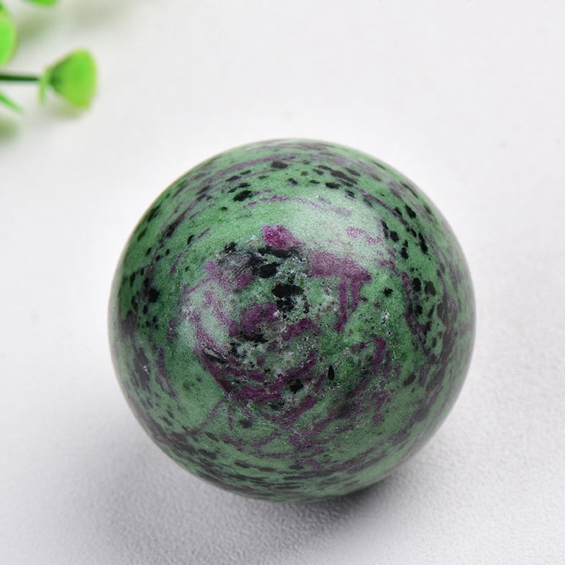 1PC Natural Dream Amethyst Ball Polished Globe Massaging Ball Reiki Healing Stone Home Decoration Exquisite Gifts Souvenirs Gift