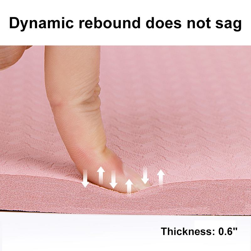 10MM Extra Thick  Yoga Mats Non-slip Exercise mat For Fitness Tasteless Pilates Workout Gym Mats with Bandages 183cmX59cm