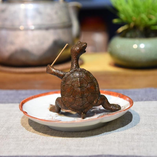 Turtle Shape Portable Incense Censer Stick Holder Burner Stand Incense Holde Multifunction Teahouse Accessory Home Decor