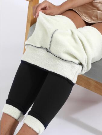 CHRLEISURE Women Winter Thicken Leggings Warm Fleece Pants Female Thermal Leggins